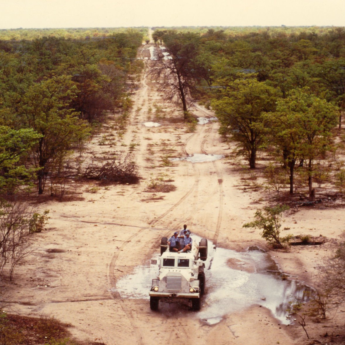 Members of the RCMP deployed to Namibia in 1989.