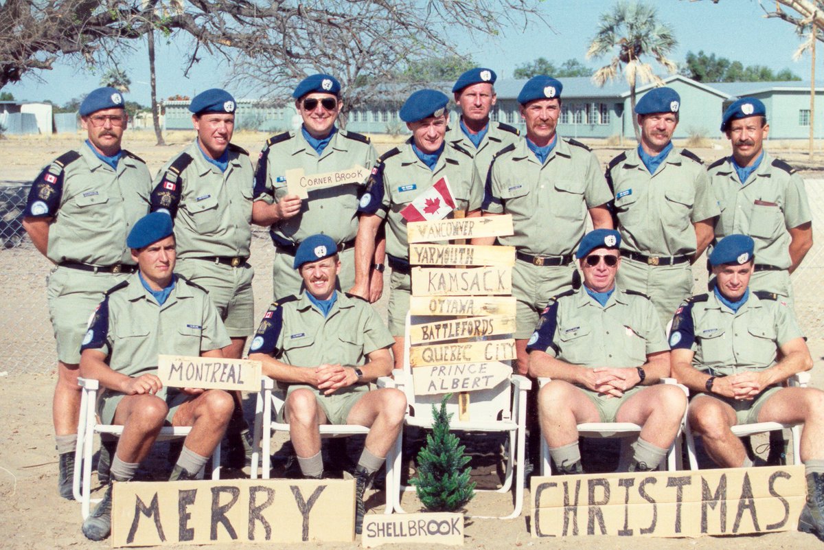 Membres de la GRC ont été envoyés en Namibie en 1989.