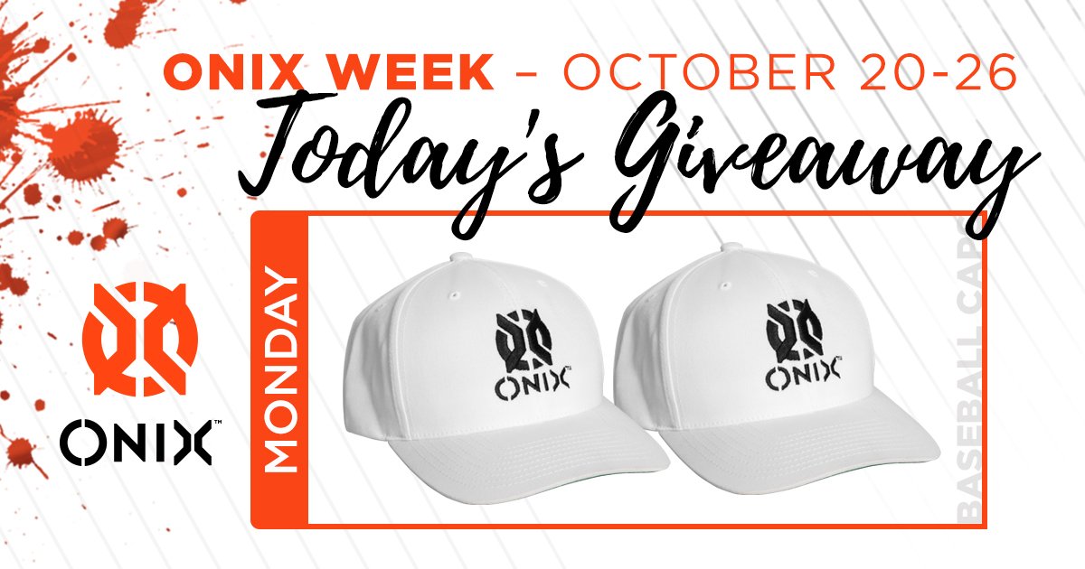OnixPickleball's tweet photo. Each day of ONIX Week, we'll be hosting a giveaway of ONIX gear. Today's giveaway is for two ONIX baseball caps. Enter below at the link. We'll select six winners at the end of the week for six different amazing prize packs!

https://t.co/CxQMqIGnGO

#ONIXPickleball #ONIXWeek https://t.co/BbSv6G4QgR