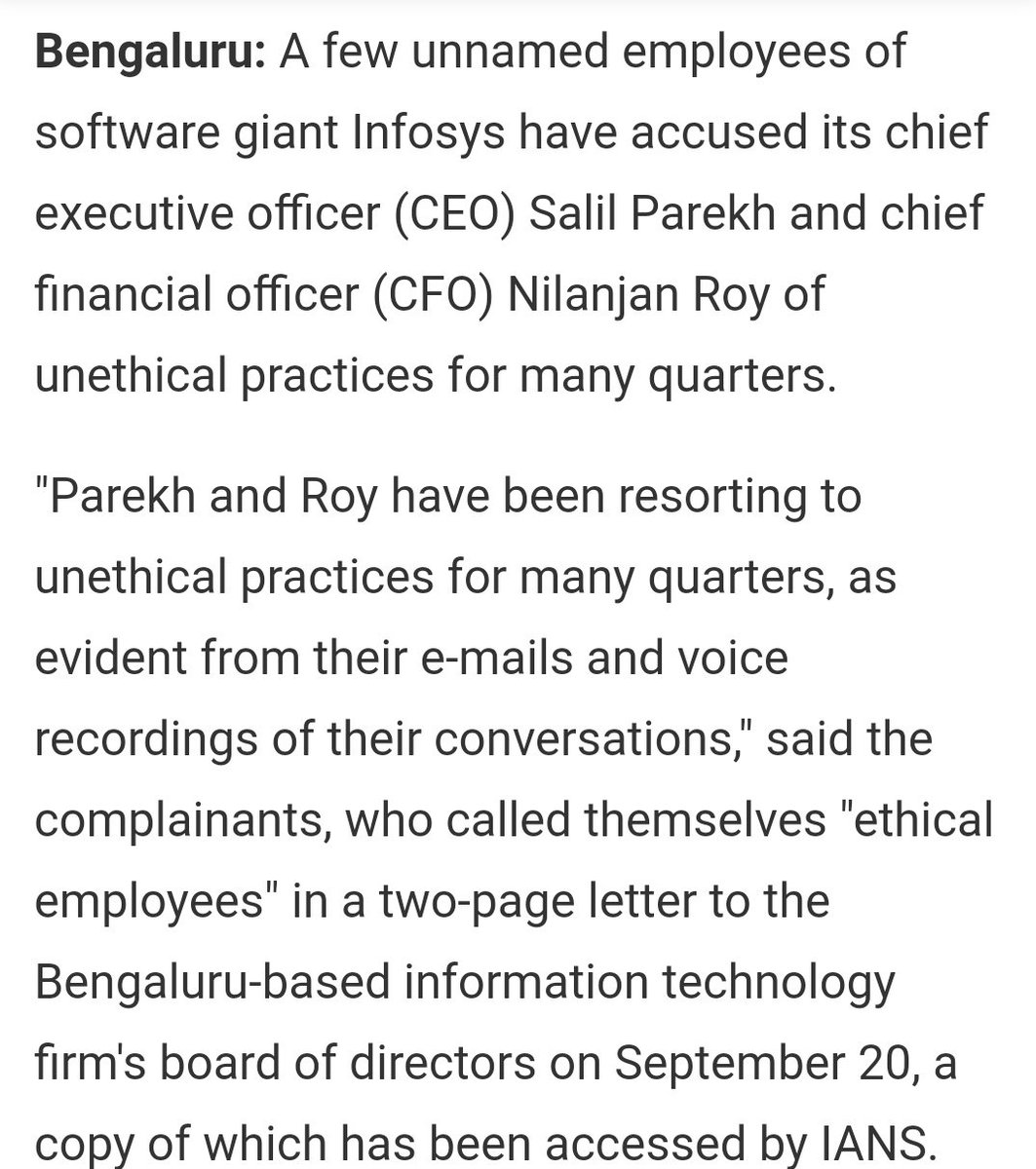 rachitpjain's tweet image. #InfosysADR