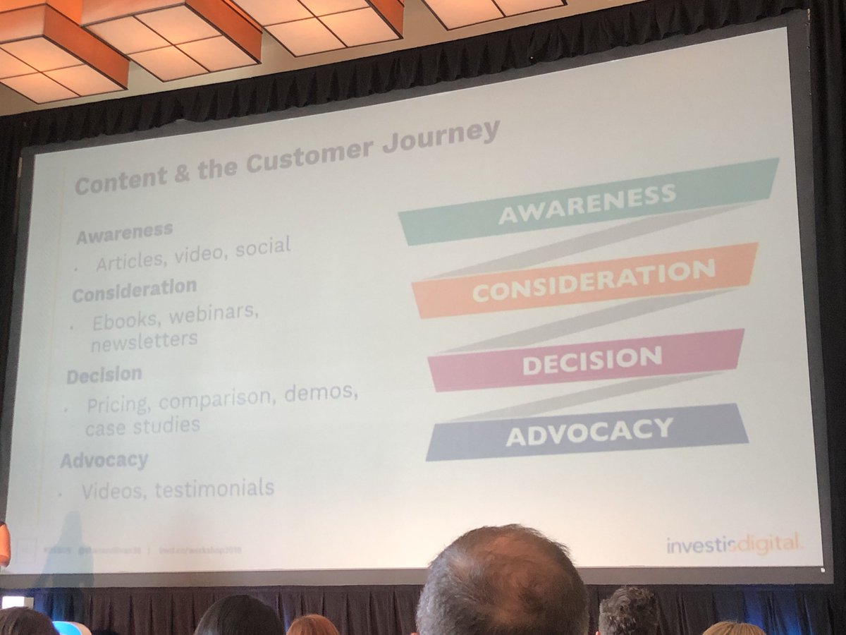 JScottMarketing's tweet photo. Match content to the stage of a customer’s journey.#DSBOS ⁦@ShanaSullivan38⁩ #contentmarketing #marketingconference https://t.co/z09BXoIUXz