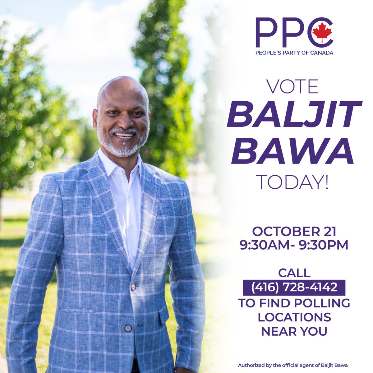 Bbawa's tweet photo. Vote right after work to avoid the lineups.
#NotLeftNotRightFORWARD
#Brampton #BramptonCentre
#cdnpoli #CDNvote2019 #VotePPC2019 #VotePPC https://t.co/Mgq8QGQ9pb