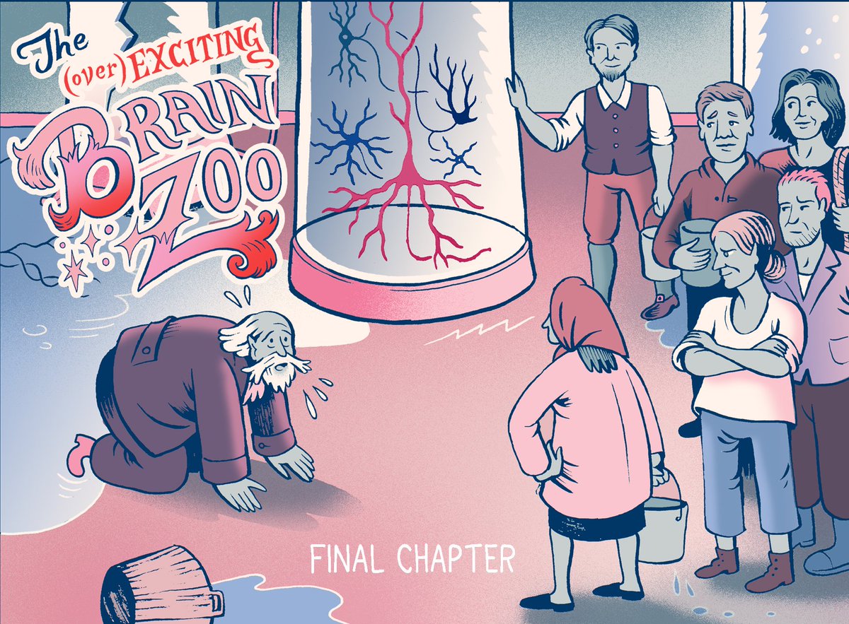 erccomics's tweet photo. The final episode of The (over)exciting brain zoo is online!
👉 https://t.co/TNJm3i6kEN
All you ever wanted to know about the role of inhibitory neurons in this colorful webcomic by @matteofarinella based on the @ERC_Research project SURFACE INHIBITION led by @koen_vervaeke https://t.co/8f1STS7iuj