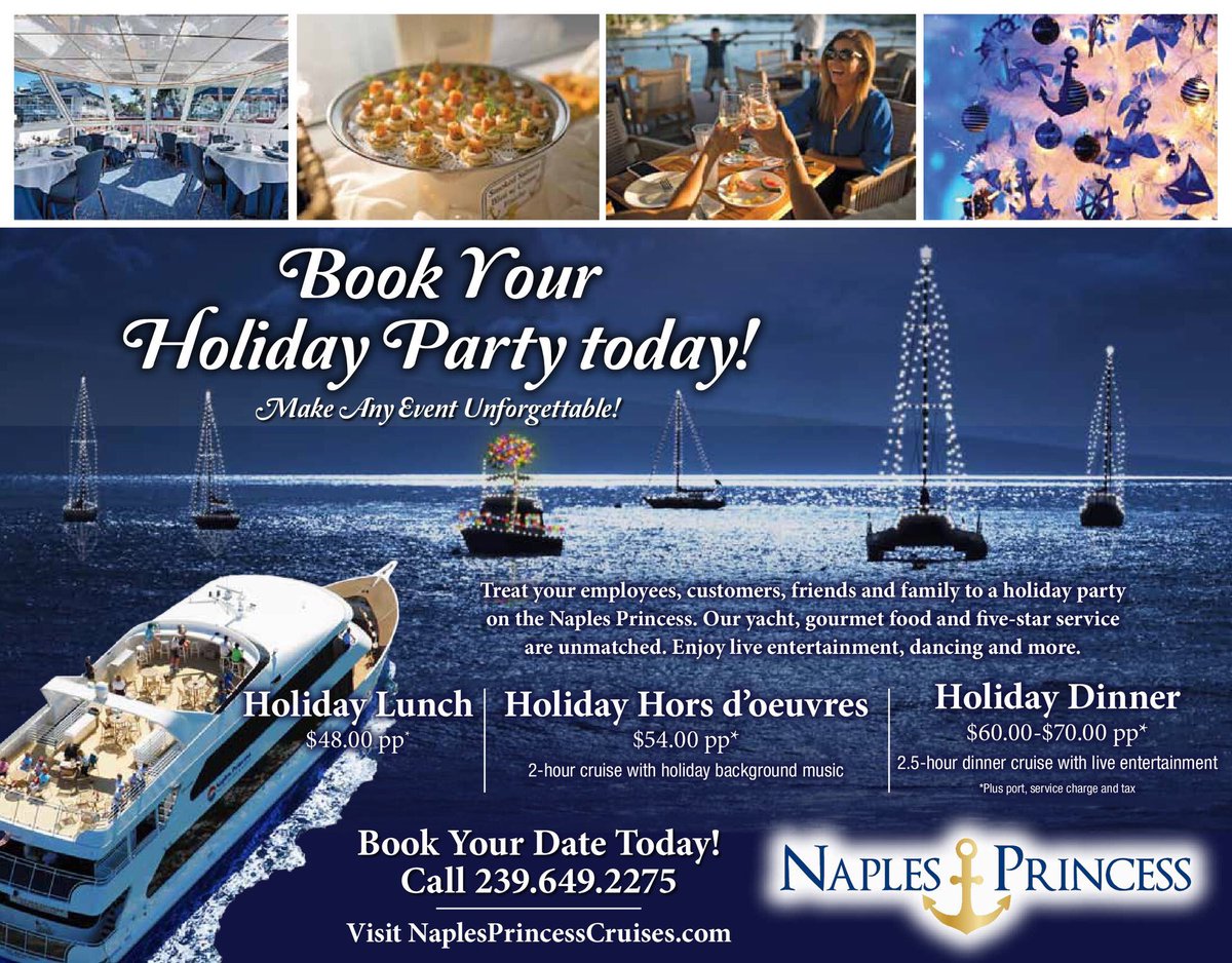 The holidays are fast approaching - have you booked your company or family party yet? We have a few select dates available yet on the Princess. The Best Events are on the Water! #holidayparty #festive #cruising