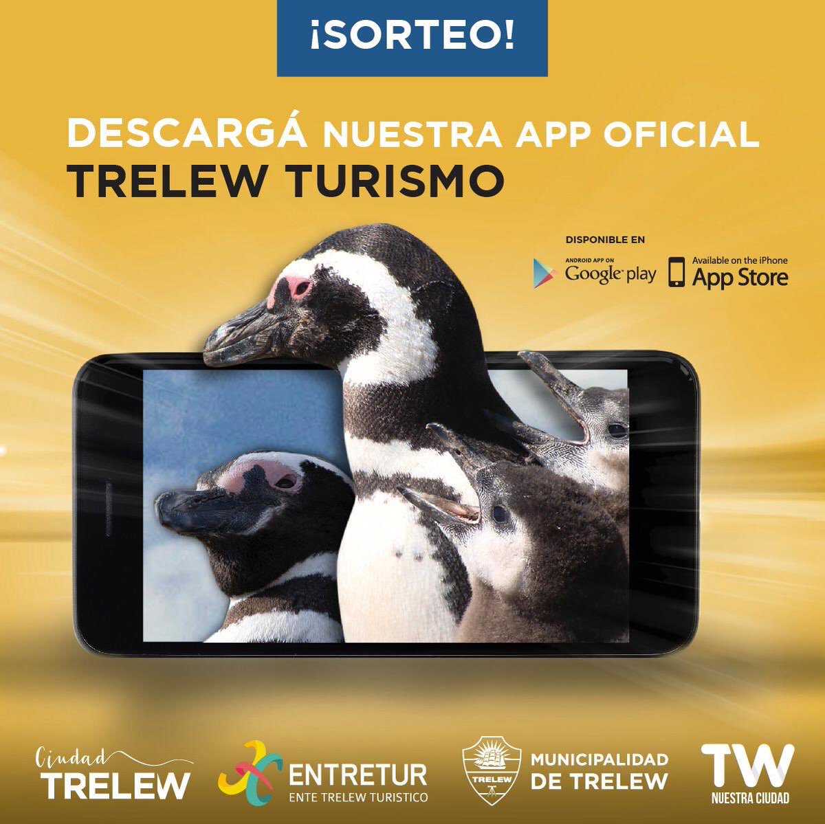 Trelew se convierte en la séptima ciudad del país en tener una App de estas características! Para ambos sistemas... con toda la info que turistas y vecinos necesitan !
Un aporte al medio ambiente y el uso de nuevas TICs! Gracias Mati!! <a href="/CiudadTrelew/">Ciudad Trelew</a> <a href="/TWMunicipalidad/">Municipalidad Trelew</a>