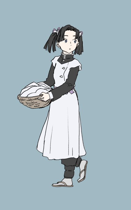 たこぱいそんさんがTwitterに投稿した神崎アオイ(鬼滅の刃)のイラスト。