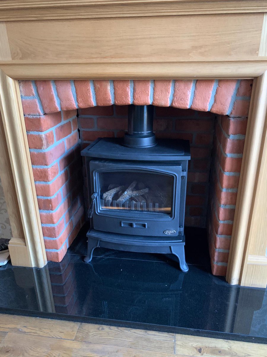 Check out two of the  <a href="/GasSafeRegister/">Gas Safe Register</a> installations we did last week. Including a <a href="/Drugasar_UK/">DRU Fires</a> gas fire and bespoke marble fireplace with a grey inlay and @percydoughty gas stove and wood surround and chamber. Showroom open until 5pm today 😁 #buylocal #Liverpool #fireplace #DIY