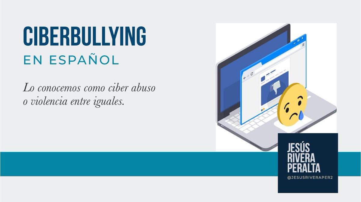 ¡ALERTA!

¿Qué es el #CIBERBULLYING?

Es una adaptación de las palabras en inglés cyber y bullying. #Infórmate #Entérate
