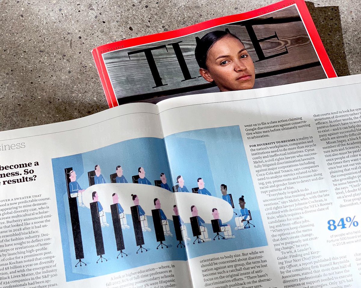 smalilams's tweet photo. Illustration for @TIME, on diversity becoming a booming business but still lacking within companies. #timemagazine #racialdiversity https://t.co/xmVKTUVuuO