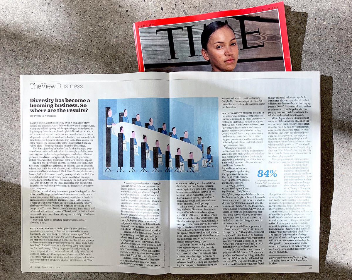 Illustration for <a href="/TIME/">TIME</a>, on diversity becoming a booming business but still lacking within companies. #timemagazine #racialdiversity