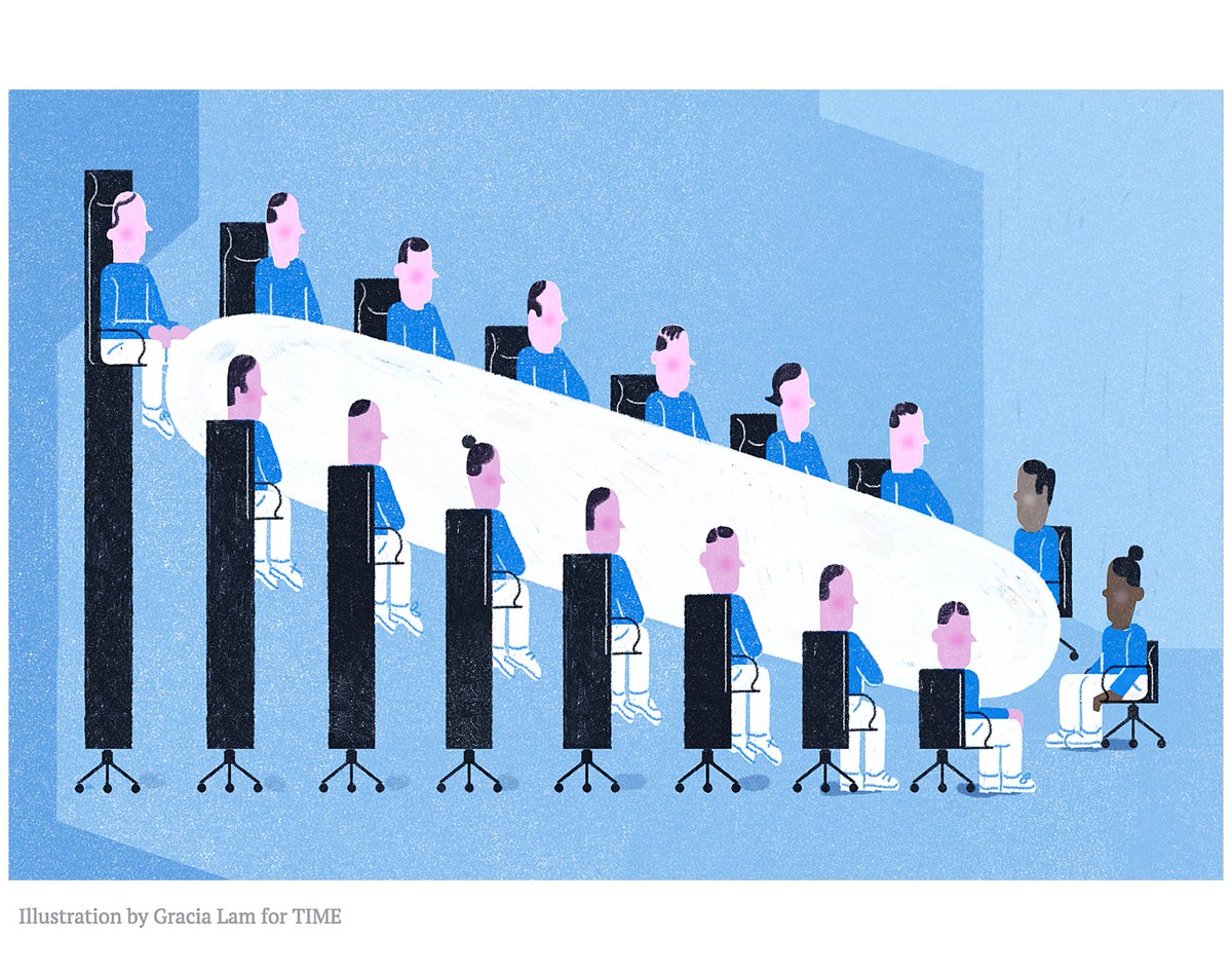 smalilams's tweet photo. Illustration for @TIME, on diversity becoming a booming business but still lacking within companies. #timemagazine #racialdiversity https://t.co/xmVKTUVuuO