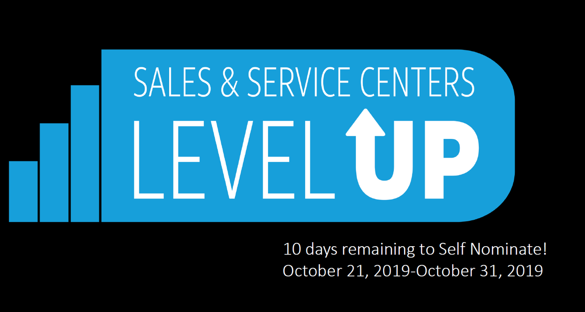 LevelUpCustCare's tweet photo. 10 days remaining to Self-nominate for Level Up!   This year's program is back &amp; ready to help YOU take your career to the next Level! #LifeAtATT #LevelUpSSC  #TuggleNation #ATTCLG #AwesomeATSD  #proud2byoung https://t.co/wM1UeIl3P7  https://t.co/cVmlbAPlC5 https://t.co/xvoGxIEnq0