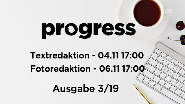 ProgressMagazin's tweet photo. Einladung zu den progress -  Redaktionssitzungen 🗞
- Textredaktionssitzung: Mo, 4.11., 17:00
- Offene Fotoredaktion: Mi, 6.11., 17:00
Wo? Im progress Büro der ÖH Bundesvertretung (Wien 1040, Taubstummengasse 7-9, 4. Stock, linker Trakt)
Fragen? progress@oeh.ac.at https://t.co/2kxyH8tzaP