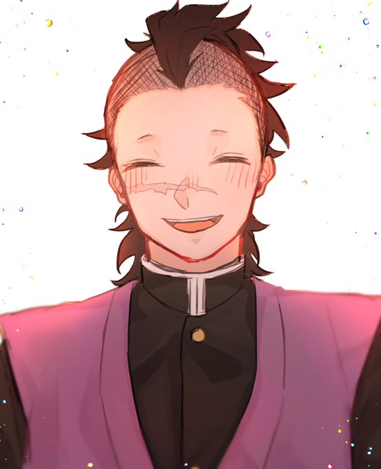 のるさんがTwitterに投稿した不死川玄弥(鬼滅の刃)のイラスト。