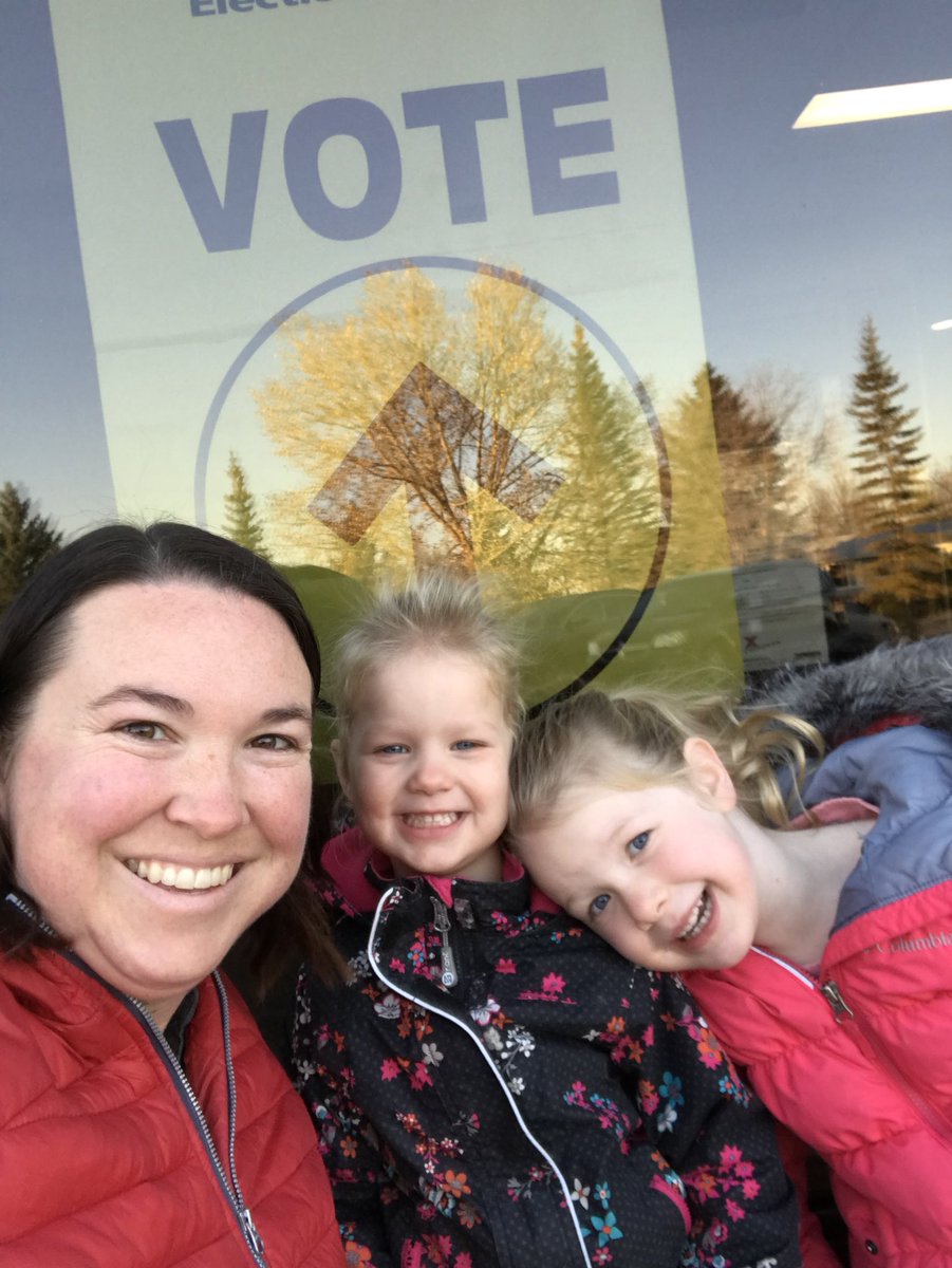 I voted!  Only 9 min out of my day to practice and teach democracy. #ElectionDay #canadavotes2019 #democracy