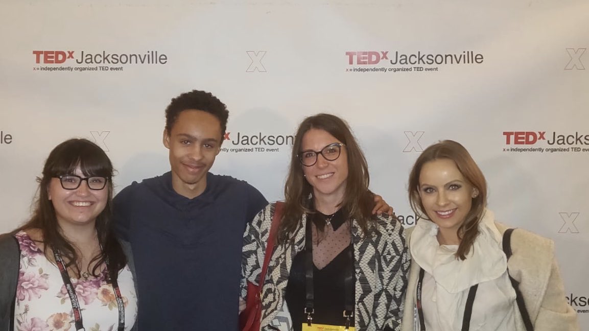 Joy Wolfram, PhD (@wolframjoy) on Twitter photo Lab members supporting <a href="/Brandon92782914/">Brandon Griggs</a> <a href="/TEDxJAX/">TEDxJacksonville</a>! <a href="/395Walker/">Sierra Walker</a> <a href="/Sara_Busatto/">Sara Busatto, Ph.D.</a> Lab members supporting <a href="/Brandon92782914/">Brandon Griggs</a> <a href="/TEDxJAX/">TEDxJacksonville</a>! <a href="/395Walker/">Sierra Walker</a> <a href="/Sara_Busatto/">Sara Busatto, Ph.D.</a>