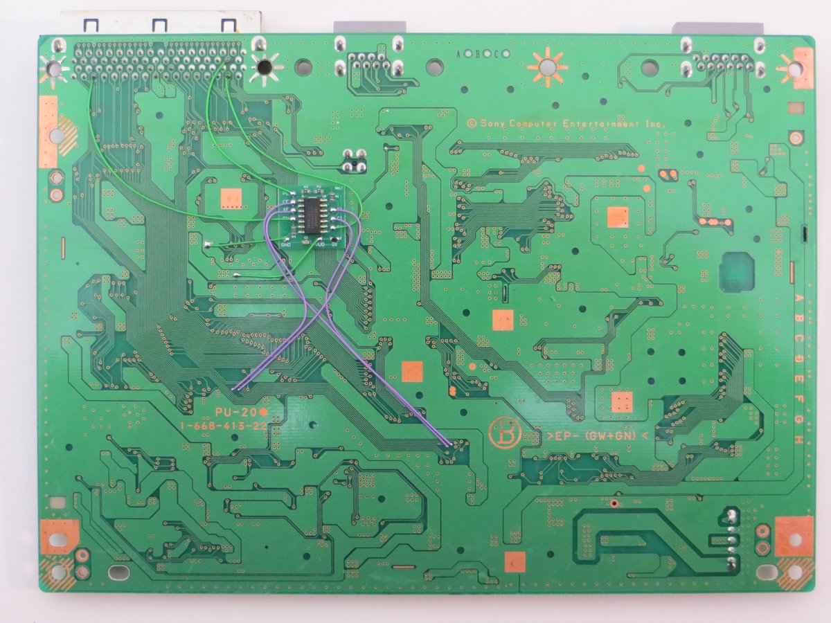 ConsoleMods's tweet photo. Nailed it. #CybdynSystems #PSIO Slight improvement over the last install and think I am settled on a wiring scheme for the SCPH-700X PU-20. This will be my template from now on. #PS1 #PS1O #Flashcart #Everdrive #ConsoleModding #ConsoleMods #PlayStation #OldSchoolGaming #Soldering https://t.co/vzNYPyJKJS