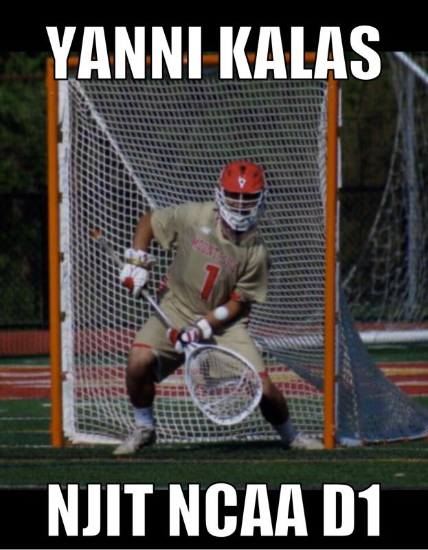 Congratulations to Yanni Kalas (class of 2020) on committing to play college lacrosse at NCAA D1 NJIT!  <a href="/KevinRStansber1/">MarauderNation</a> <a href="/MOJLAX1/">Mt Olive Jr LAX</a> <a href="/MikeKinneyHS/">Mike Kinney</a> <a href="/NJ_ThunderLax/">Jersey Thunder Elite Lacrosse</a> <a href="/DavidFalleni/">mohs_vp</a> <a href="/MOHSSports/">MOHS Sports</a> <a href="/ZywickiR/">Dr. Robert R. Zywicki</a> <a href="/Sports_Recruits/">SportsRecruits</a> <a href="/toplaxrecruits/">TOP_LAX_RECRUITS</a> @NJITlacrosse_