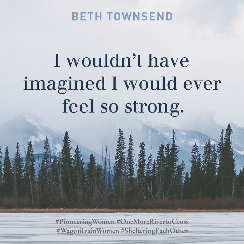 What adversity can bring...
#OneMoreRiverToCross
#PioneeringWomen
#JaneKirkpatrick
#WagonTrainWomen
#ShelteringEachother