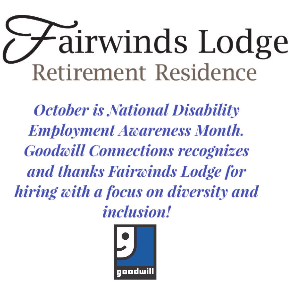 Goodwillconnect's tweet image. #rethinkdisabilities #engagetalent