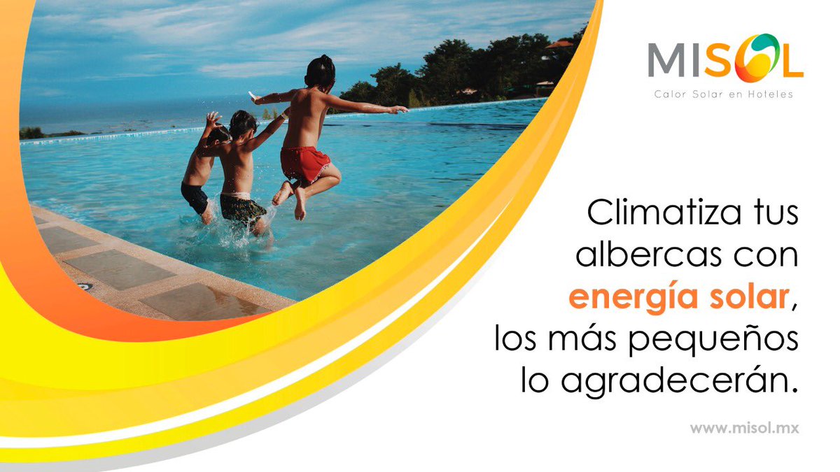 Calentar agua con calentadores de gas, diesel u otro combustible es caro y muy contaminante.
Con energía solar es posible calentar el agua que se usa en todo el #hotel, hasta la de la alberca que disfrutan los huéspedes.
misol.mx

#CalorSolar #FelizLunes