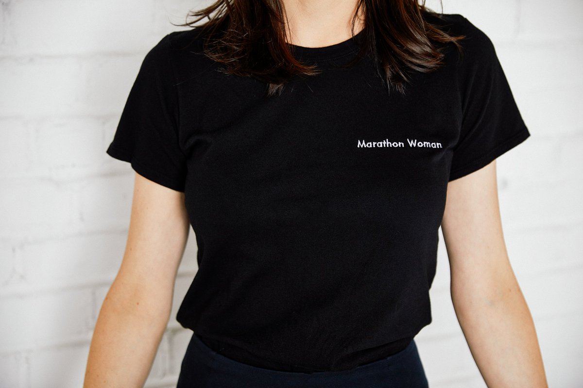 Introducing the Marathon Woman Tee. Whether you're running an actual marathon this Fall or running around town,. shop.industrystandardny.com/products/marat…