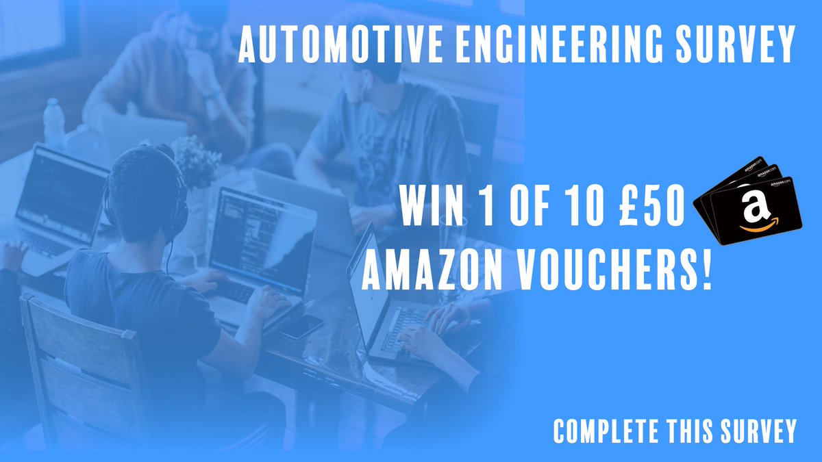 edatasheets's tweet photo. The #AutomotiveEngineer Survey 🚘
It takes no more than 5 – 10 minutes out of your day AND once completed you will be entered into our prize draw to win 1 of 10 £50 Amazon vouchers!💪 https://t.co/IqAV8W2J8g https://t.co/uPL9bwf8L6