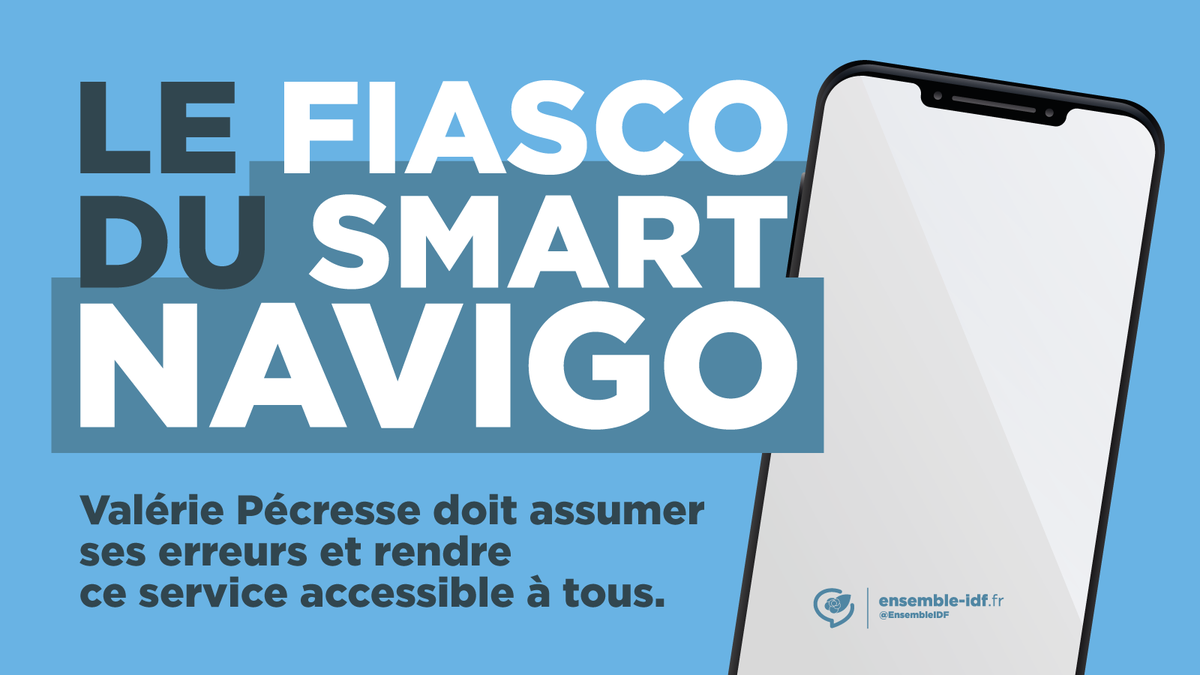 GroupeSER_idf's tweet photo. L’utilisation du #SmartNavigo pose un problème évident de compatibilité avec les smartphones des usagers des transports franciliens. @vpecresse doit maintenant assumer ses erreurs et rendre accessible ce service à tous. ➡️ https://t.co/0xsadkDuqI #DirectIDF #TransportsIDF https://t.co/ewBLZbB5PI