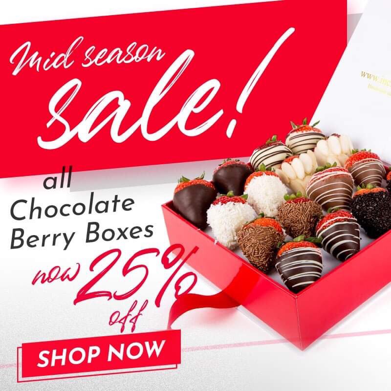 IEdibleFlowers's tweet photo. Unbelievable offer on ALL products that you love ❤️ 20% off all Fruit Bouquets &amp; 25% off all Chocolate Berry Boxes @IEdibleFlowers https://t.co/vqCpyfDhUG