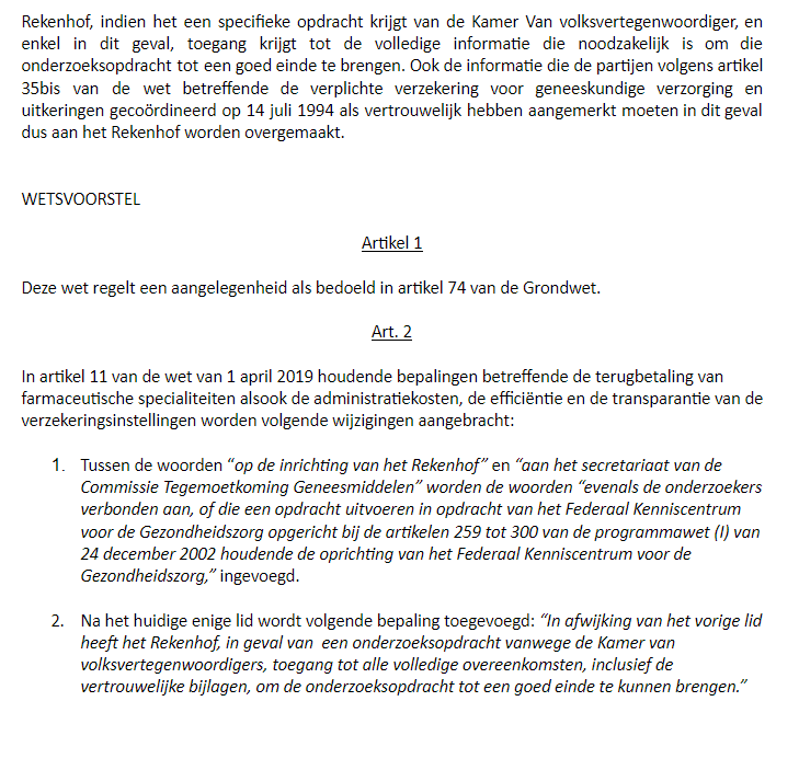 JeroenSchoenm's tweet image. Sinds 2007 gaf het @RIZIV_INAMI 516,3 miljoen euro uit aan #Lucentis en #Eylea "een stukje daarvan" kwam terug via kortingen, sinds 2016. De eventuele meerkost blijft dus niet te controleren. 

Vandaar dus ons wetsvoorstel om het @Rekenhof in zo'n geval inzage te geven.