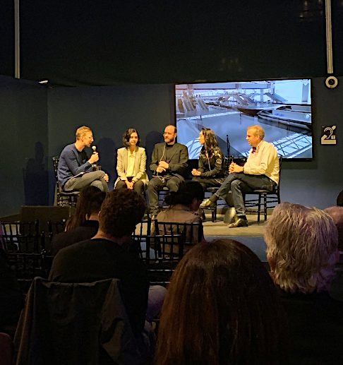 QuantumJurist's tweet photo. Had a "blast" at last week's @NewLab in Space event, held on an aircraft carrier in NYC!  We heard from AirLev, @launcher and others exploring the frontiers of space and technology.  On behalf of the  #legal community, we thank you for your missions and hope to be of some use!🚀 https://t.co/Mn4KQXanas