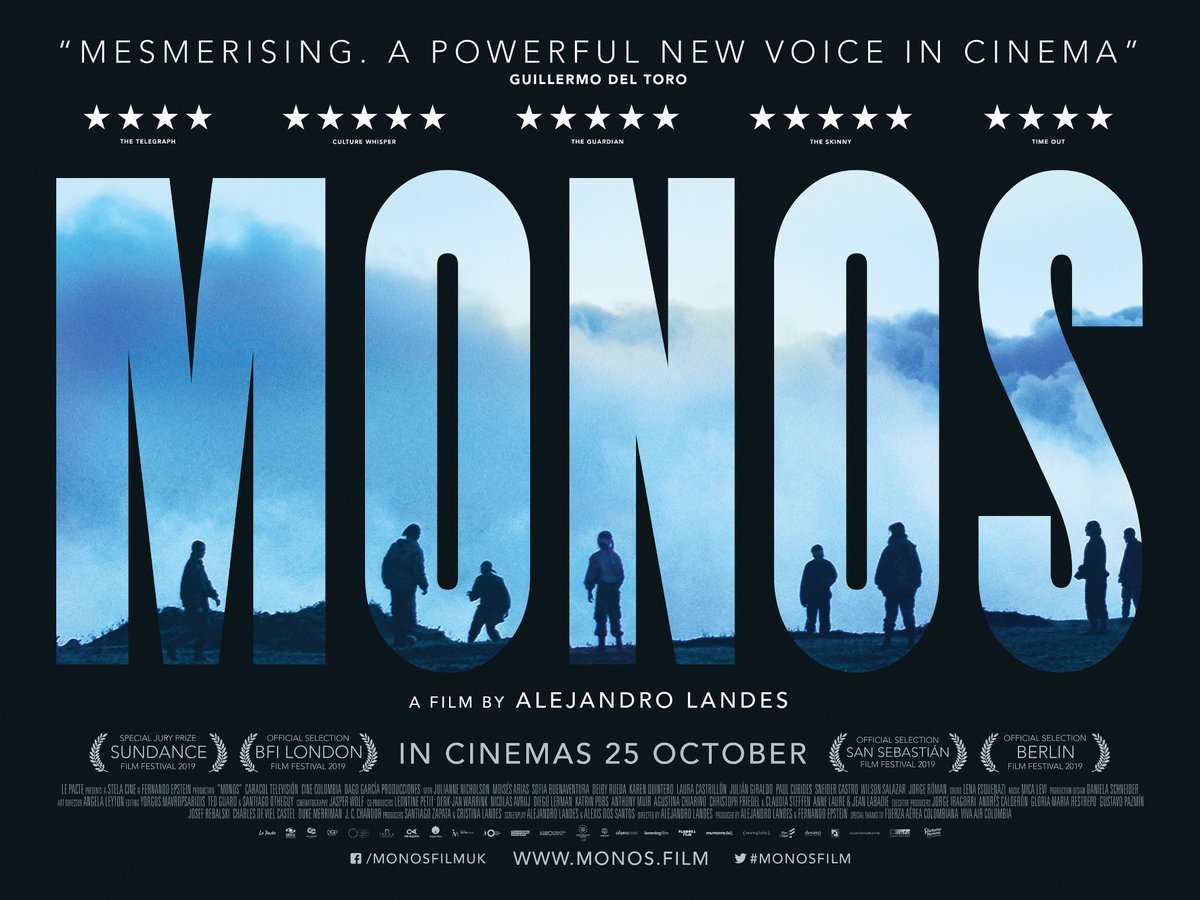 EmbajadaEcuUK's tweet photo. Atención #EcuatorianosenUK la película @monosfilm del director ecuatoriano-colombiano Alejandro Landes 🇪🇨 🇨🇴 se estrena en el Reino Unido 🇬🇧 este viernes 25 de octubre.

📽️https://t.co/39iS9EAy2b
➡️https://t.co/1g86qVIBST https://t.co/hUmgtANU6g