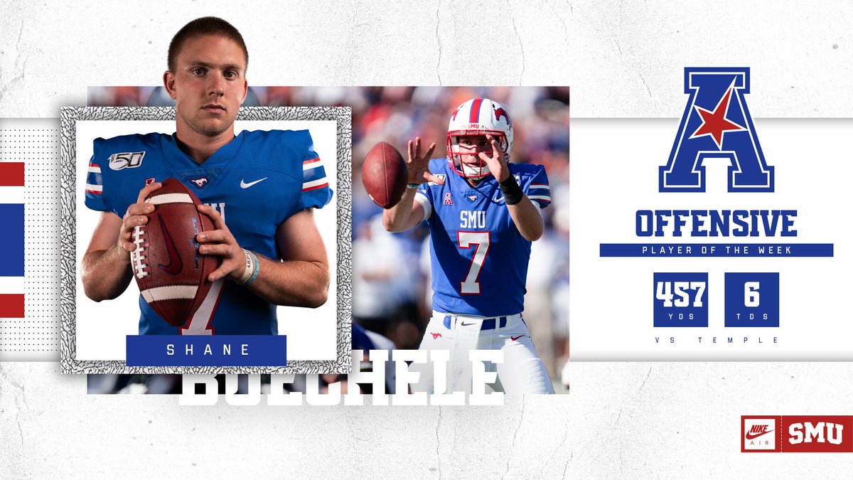 SMUFB's tweet photo. Conference awards earned from  #TempleBeat performances:

OPOW: @BGShaneBuechele 
OPOW Honorable Mention: @TheKingReggie 

#PonyUpDallas https://t.co/pLvCtpKSsE