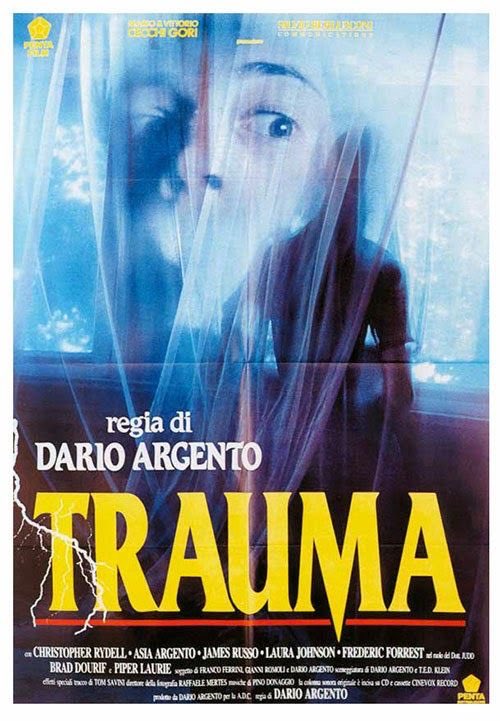 Watching all these horror movies has me rattled I might never be the same. Up next I turn to a master of the genre to help me understand what I am going through, coming in at number 17 Argento’s TRAUMA.