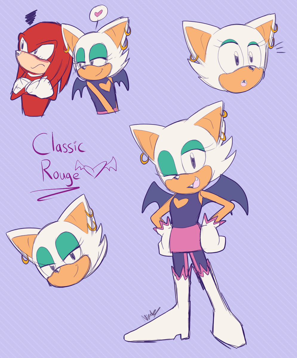 Spd64 Rouge I bring you, Classic Rouge! 💜 Been thinking of doing this concept for a ...