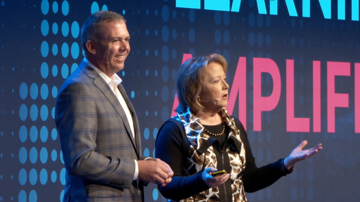 johnmmcclelland's tweet photo. Last week I shared the stage with @alteryxlibby during her keynote to discuss how my kids have used @alteryx for their Math Fair projects. As Libby said, "analytics and learning are happening at all stages of our lives" - it's great to get our kids started early! #alteryx19 https://t.co/CpcG73BcLo