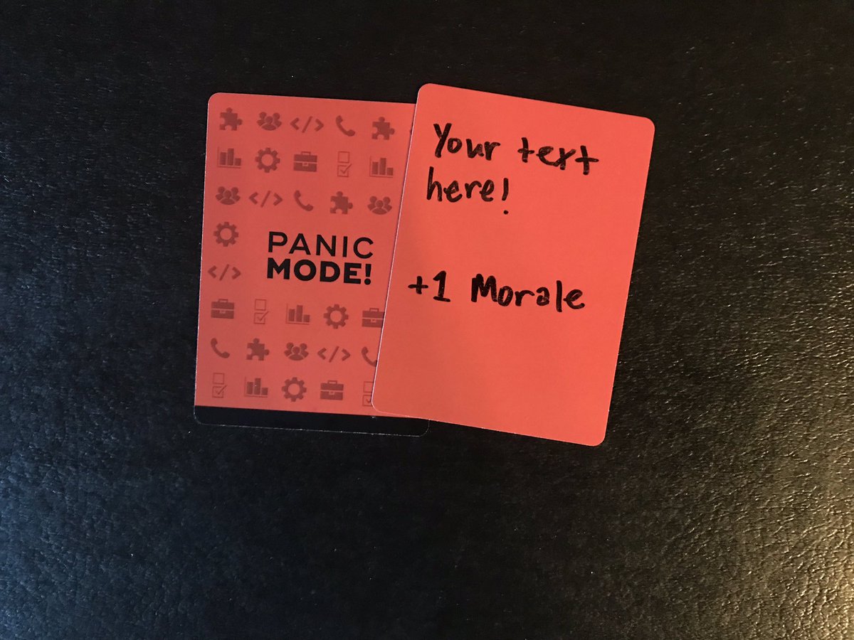 Are you in need of a more personalized teachable moment during #bcp and #DisasterRecovery planning? Blank Panic Mode cards are now available at panicmode.games!