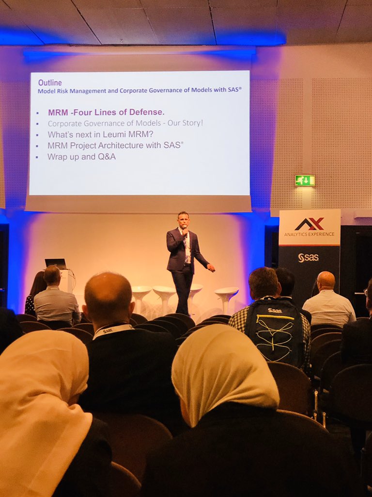 Always enjoy hearing from Boaz Galinson from Bank Leumi. This time on the importance of validation in Model Risk Management at the Risk Executive Forum. #AnalyticsX
