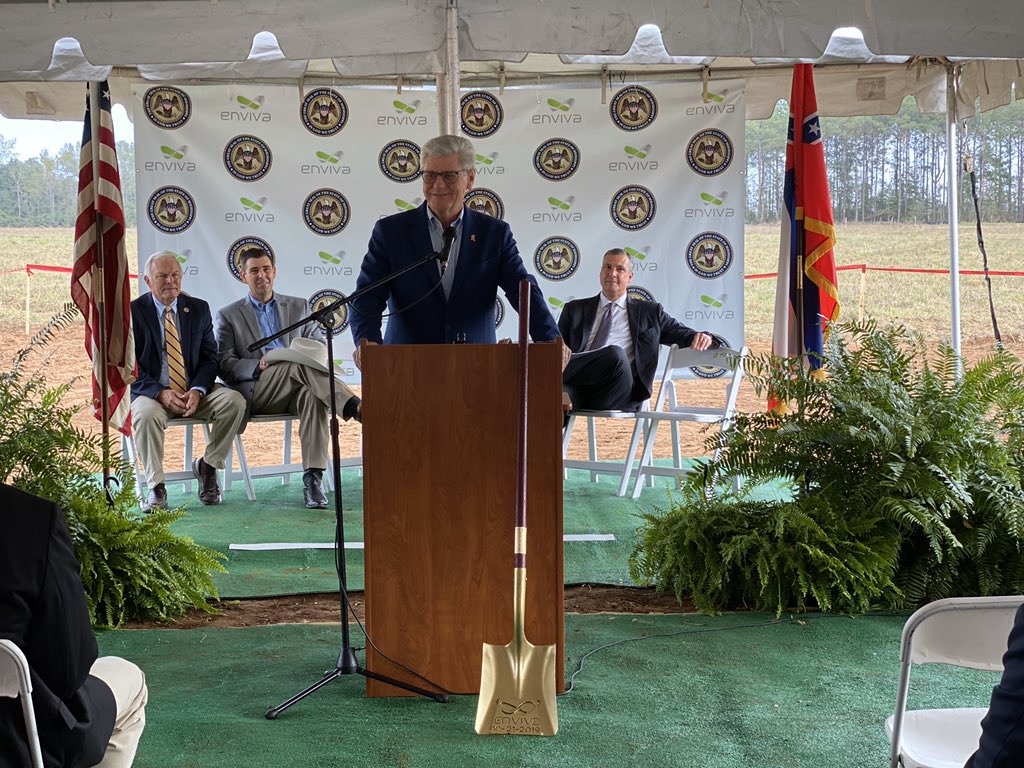 SRECooperative's tweet photo. In 2013, SRE assisted the George Co. Supervisors in receiving a $1.3M USDA Rural Dev. loan to make improvements to property and attract a pellet mill. Today, they broke ground on the @EnvivaBiomass wood pellet plant.
https://t.co/cwAcEu2xIU
#powerinmembership #econdev https://t.co/Stz0CT9dDy