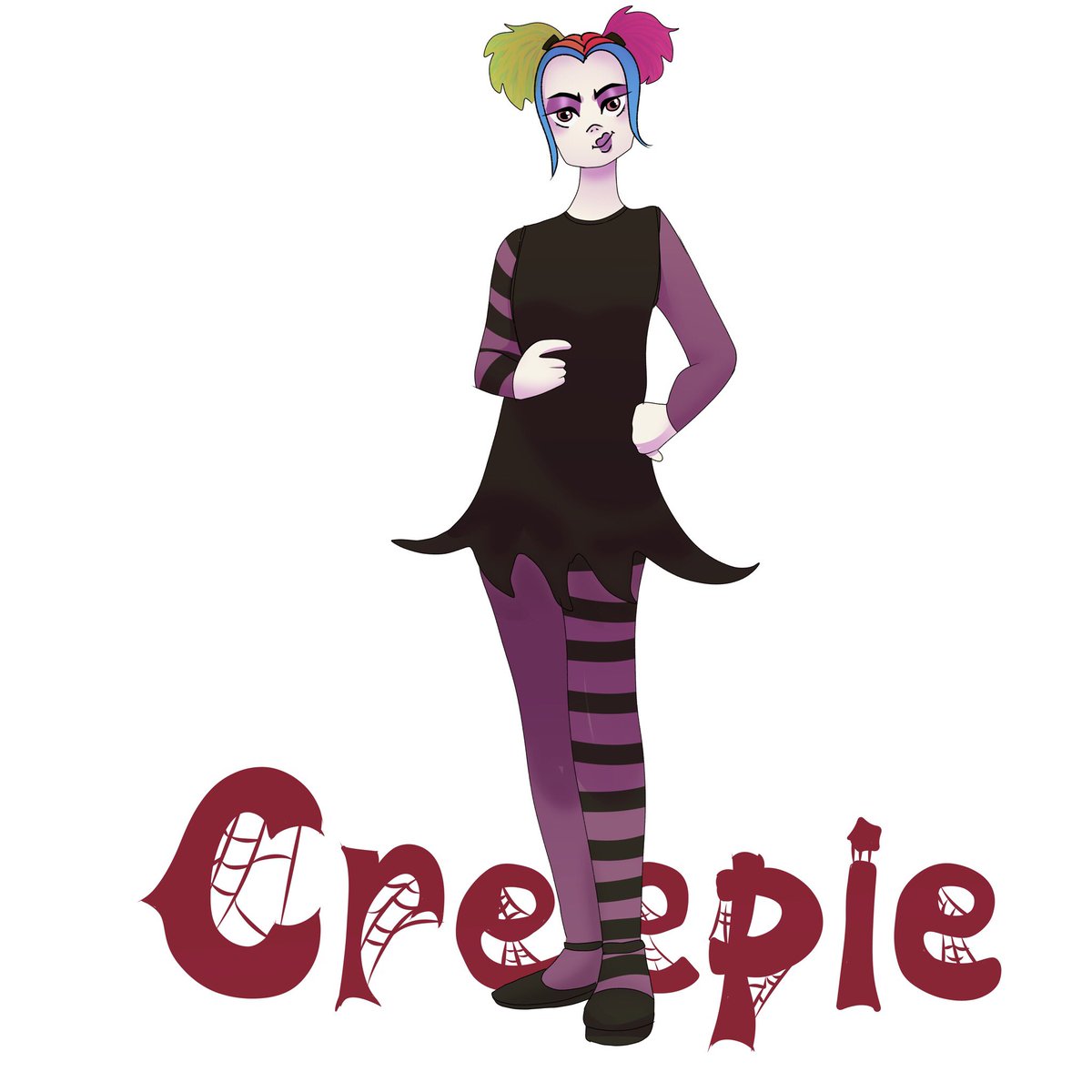 pandaelff's tweet photo. Day 3 of #13nightsofinkstyle 
Creepella Creepie Creecher

#draw #drawing #art #artist #artistoninstagram #digital #digitalart #digitalartist #ink #inktober #creepie #growingupcreepiefanart #growingupcreepie #october #halloween #cartoon #goth #pandaelf https://t.co/mZi8RPy1Wr