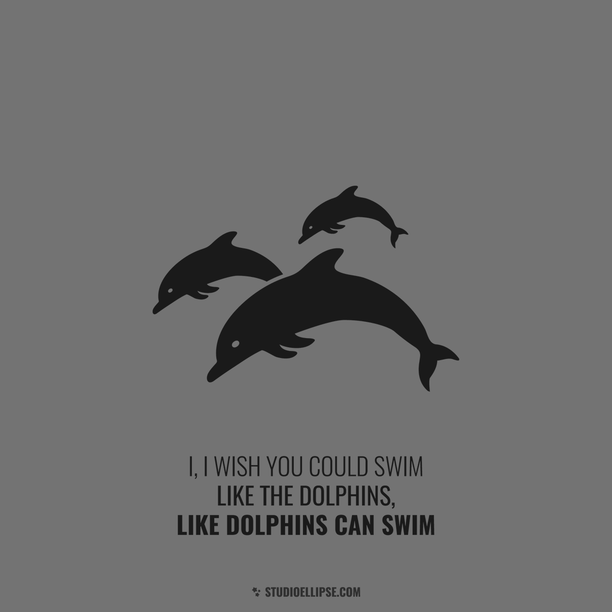 StudioEllipse's tweet photo. "I, I wish you could swim, like the dolphins, like dolphins can swim."
⁠
The @studioellipse Guess the Song series⁠
#studioellipse #graphicdesign #webdesign #studiografico #songs #davidbowie #heroes #illustration https://t.co/c1f5sU6wR9