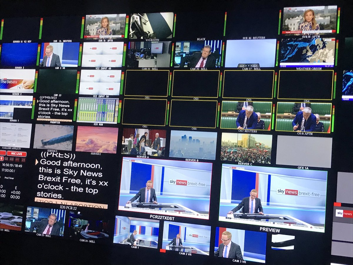 NeilDunwoodie's tweet photo. We’re just about to go #BrexitFree again @SkyNews with our special pop-up channel. No mention of the B-word guaranteed! Sky channel 523 Monday to Friday 5pm - 10pm #skynews #brexit https://t.co/mBwDkyj3rM