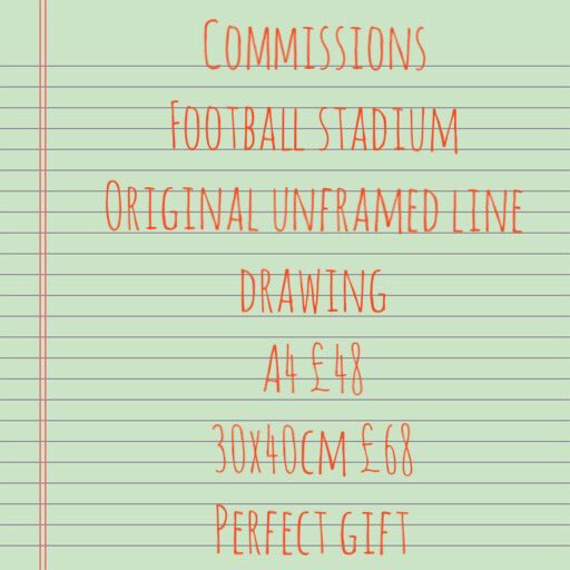 ruthallenart's tweet photo. Had a really positive response to my football stadium illustrations. To order direct message me or email ruthallenart@hotmail.com #footballstadium #illustrator #illustration #originallinedrawing #giftideas #christmas https://t.co/bF54DPUPQa