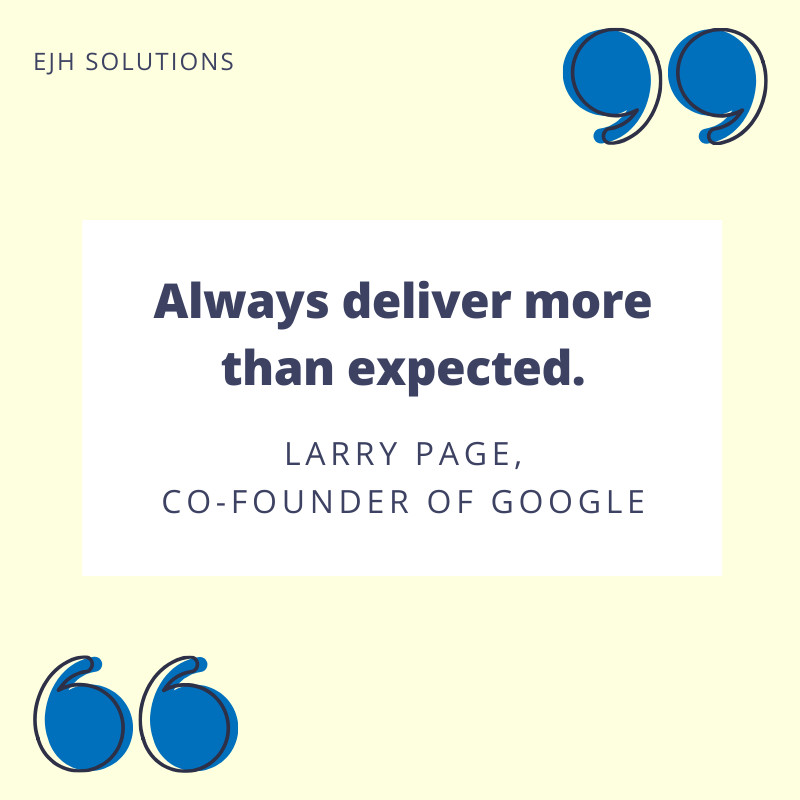EJHsolutions's tweet image. How can you go the extra mile for your customers?

#MondayMotivation #Google #Business