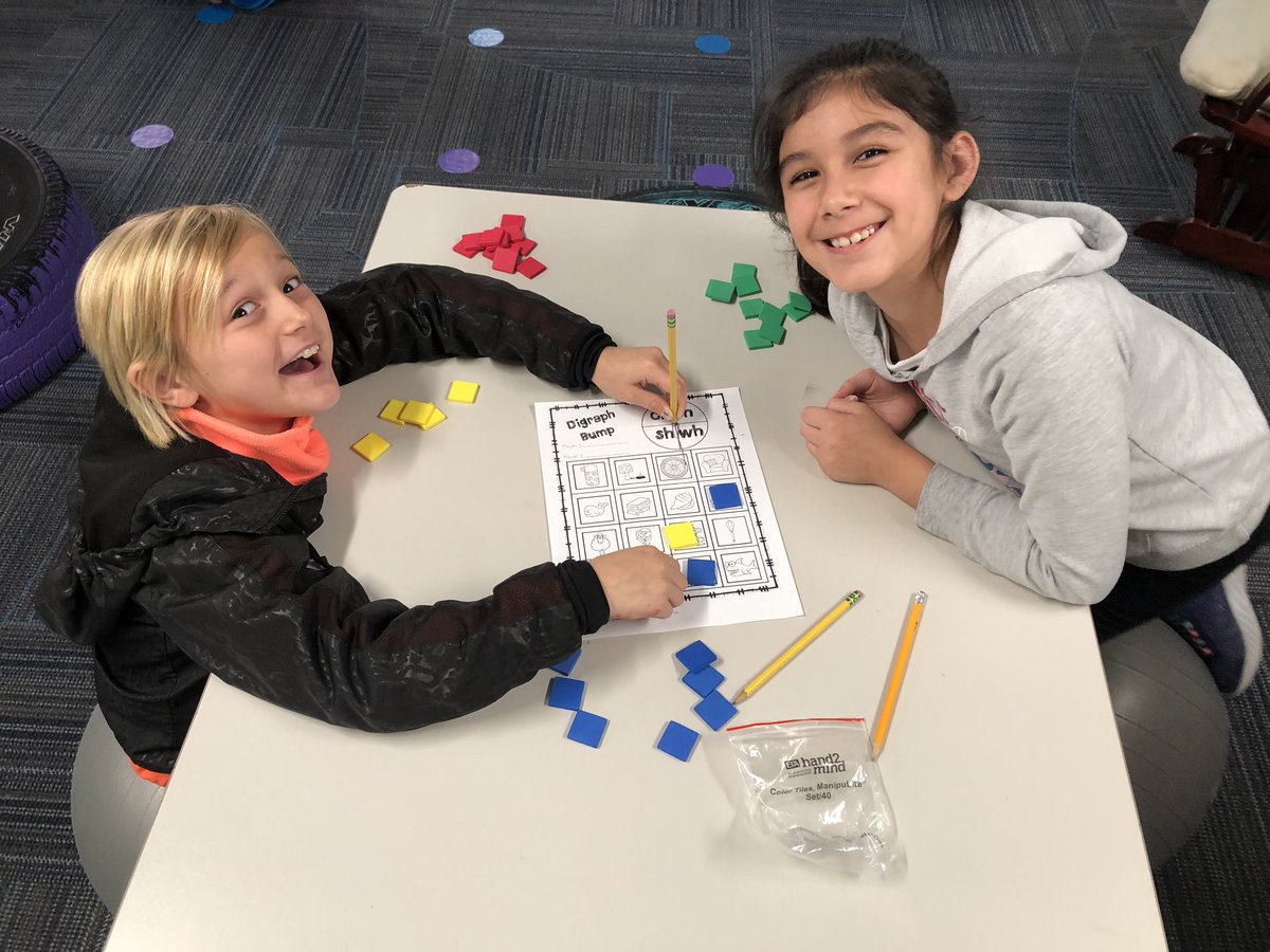 MissWanninger's tweet photo. Games make coming to school after a great weekend a little better. Today during phonics we played digraph bump and had a blast! https://t.co/Bk4mwgYAcl