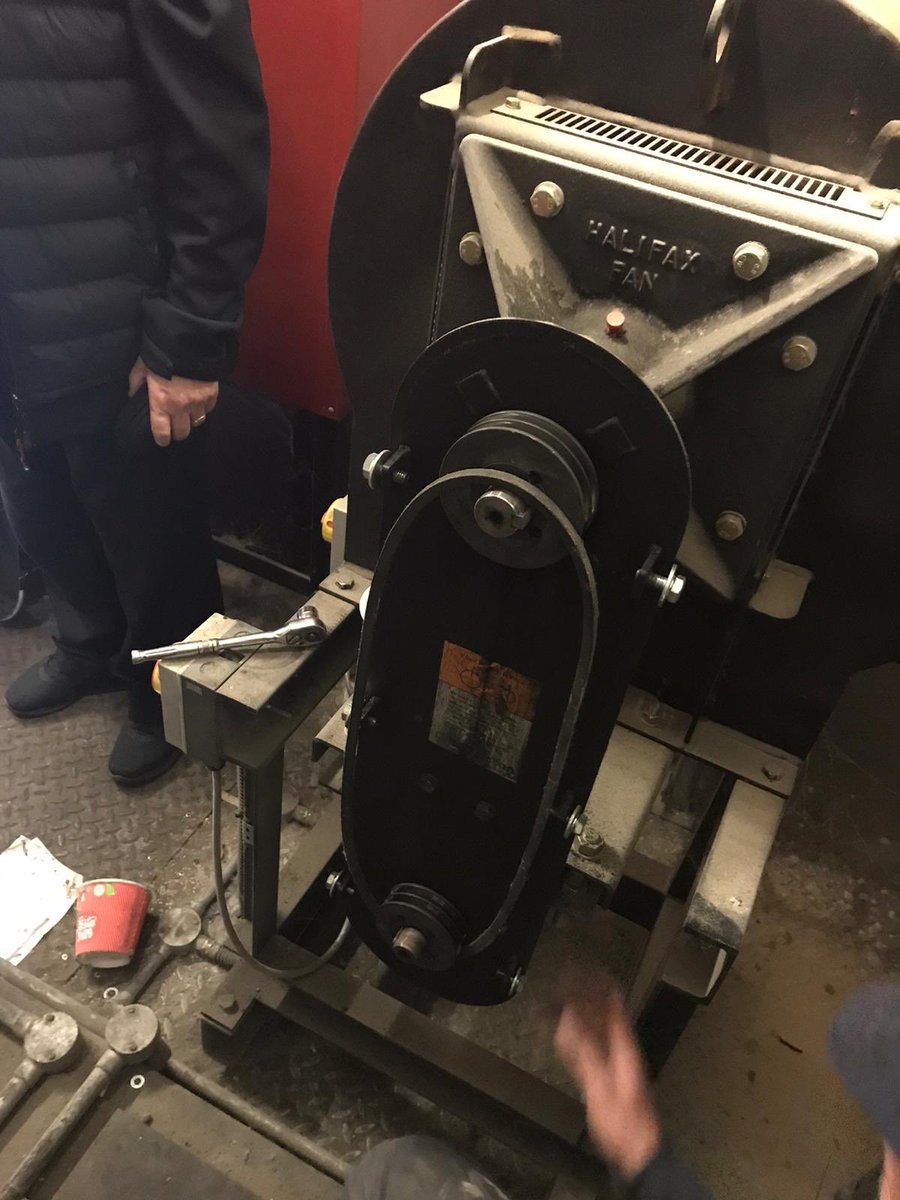 Nice Hovel boiler breakdown this morning at a school, replaced snapped drive belts to the FD fan recalibration and back running within a few hours of the call to keep everyone warm!! #biomass #biomassboilers #heating #Hovel