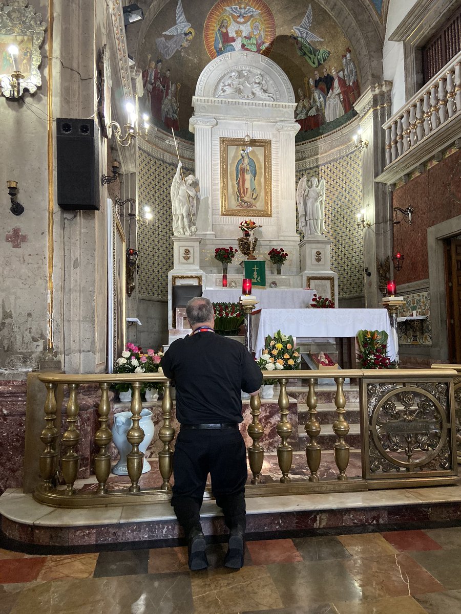 diocesemetuchen's tweet photo. Our Vicar General, Fr. Timothy Christy, praying at Tepeyac https://t.co/HxOt2amjND