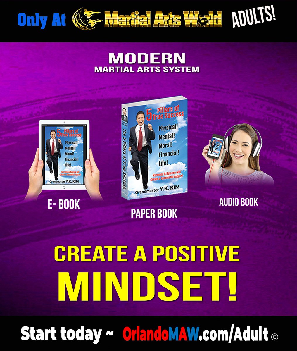 maw_orlando's tweet image. Free Book, audio book, &amp;amp; e-book for the new concept of super success!
Learn to have a positive mindset with our modern martial arts system!
Join today - buff.ly/31kKynd
Phone:(407) 897-6000