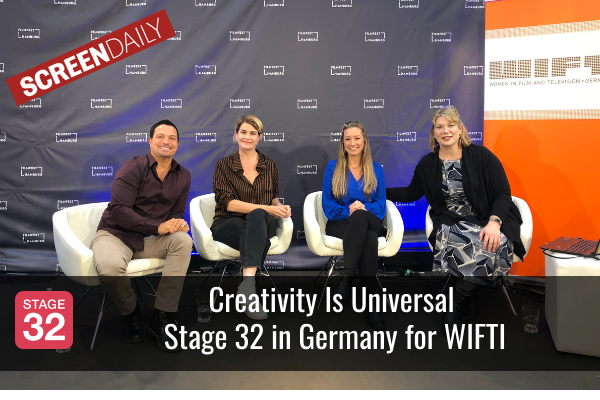 Stage32's tweet photo. Blog Update: Creativity Is Universal - Stage 32 in Germany for Women In Film International!
Check out all the details and our Screen Daily Feature here: https://t.co/pzTyr4Vr1X
#wif #wifti #nywift #filmmaker #filmmaking #indiefilm #filmproducer #stage32 #creativityisuniversal https://t.co/XtoHJdPGcS