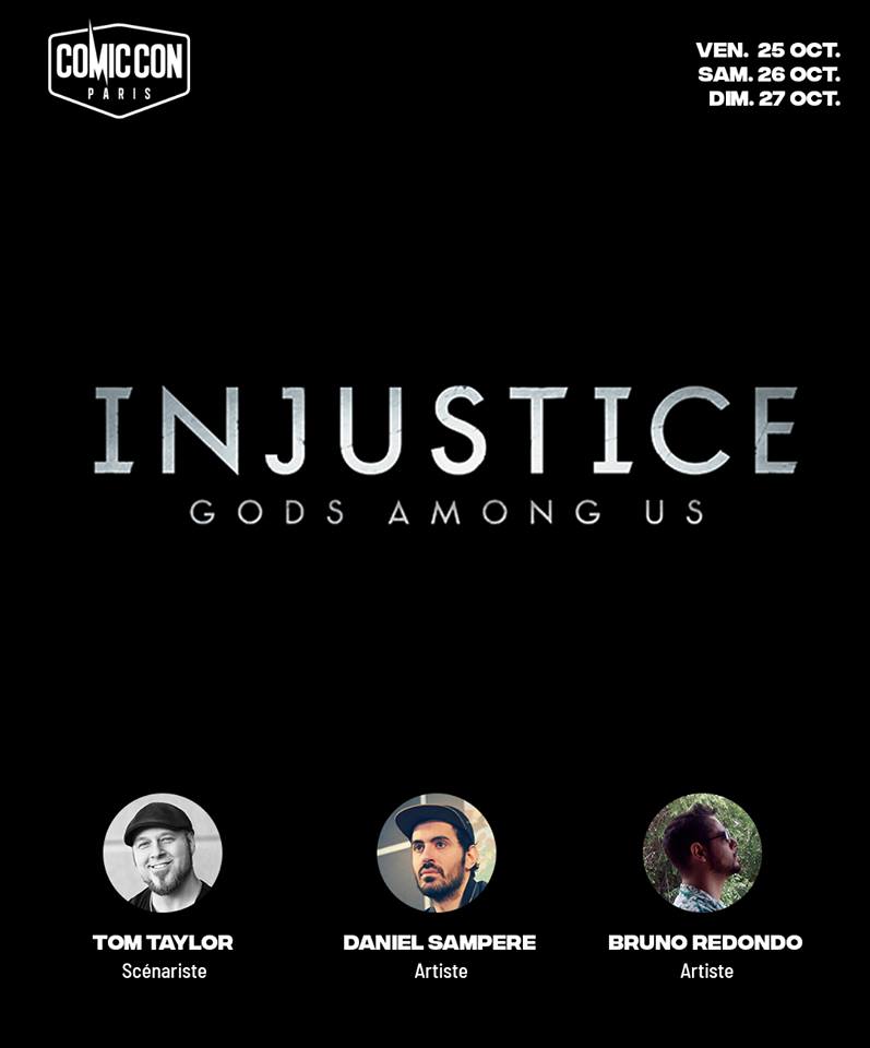 @ComicCon_Paris Also, my friends and collaborators @Bruno_Redondo_F and @Sampere_art will be joining me for an Injustice panel on the main stage on Friday from 3-4pm. Join us! https://t.co/aTxvK6UPFo